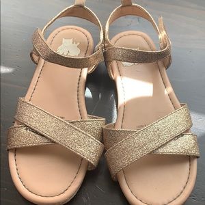Gold Glitter Sandals